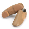 Soft PU jazz shoes with split sole, Rondo model, brown