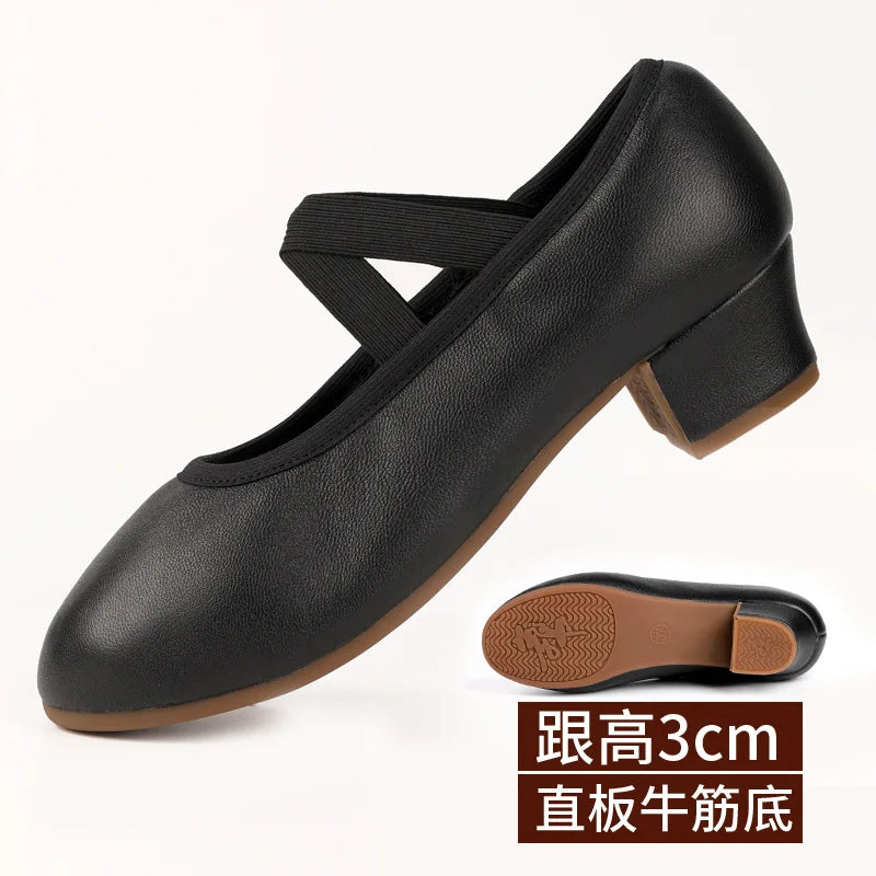 Zapatos de entrenamiento de baile con tacón bajo de 1 a 3 cm, modelo Noel, vista 14