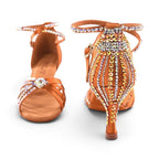 Women's Latin dance shoes, Ferri model, dark nude color