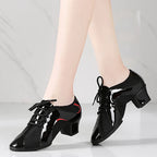 Gold Latin Dance Shoes, Rubber Sole, Nuria model, View 2