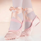 Ballett-Halbspitzen aus Satin mit Bändern, Modell Gloria, Ansicht 3