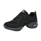 Lightweight, Breathable Black Jazz Sneakers, Nadezhda Model, View 17