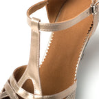 Women's sequined salsa shoes, Tatiana model, view 3