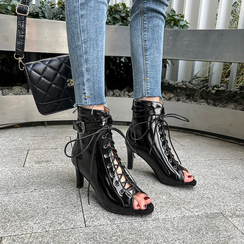 Salsa ankle boots with soft rubber sole, Honorine model, view 3