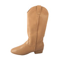 Beige countrydanslaarzen voor dames Dakota, suède zool