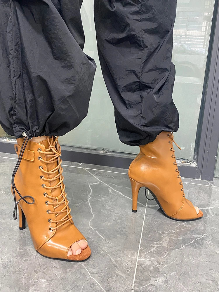 High-heel Latin dance ankle boots, Natalya model, view 6