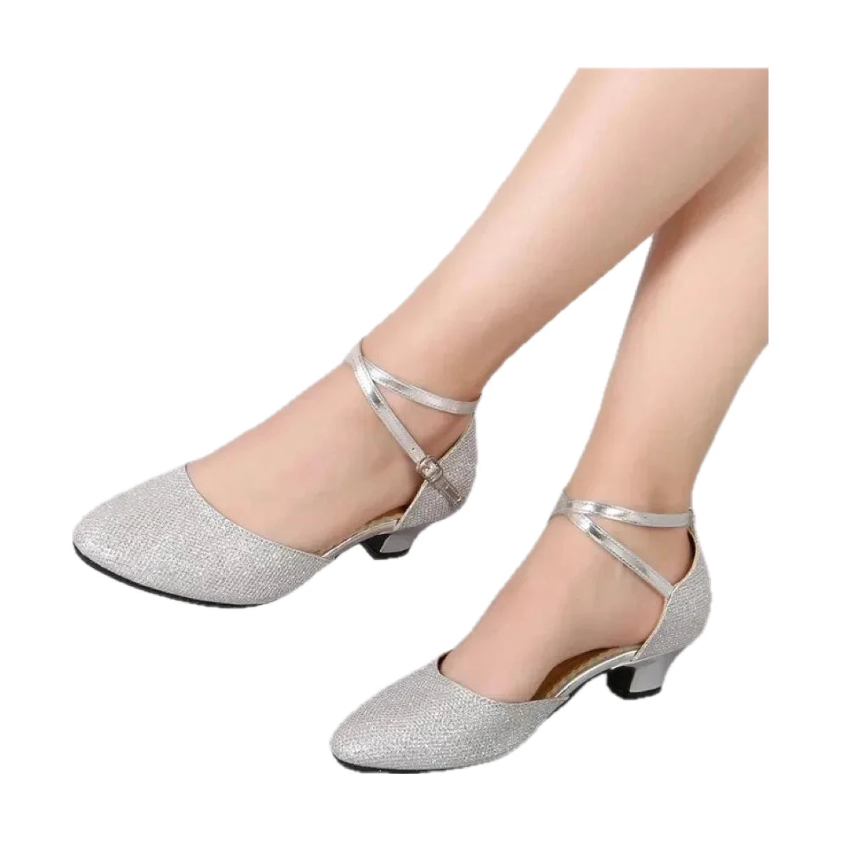 Gesellschaftstanzschuhe mit Pailletten und geschlossener Spitze, Modell Presentacion