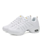 Chaussures de jazz femme, modèle Glissade, coloris blanc